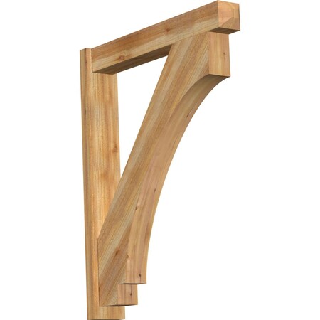 Ekena Millwork Imperial Craftsman Rough Sawn Outlooker, Western Red Cedar, 6"W x 36"D x 44"H OUT06X36X44IMP04RWR